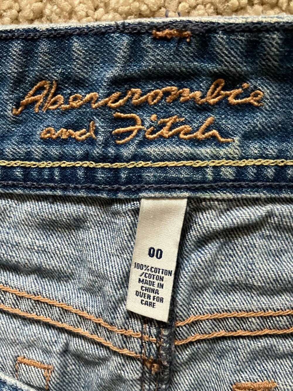 Abercrombie & Fitch Denim Skirt, Size 00, Denim Blue - Picture 4 of 4